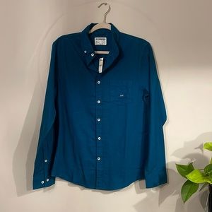 Express mens button down slim fit soft wash small shirt